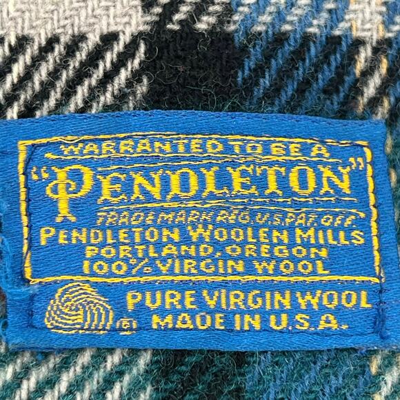 Pendleton pure virgin wool plaid throw blanket - Picture 5 of 5